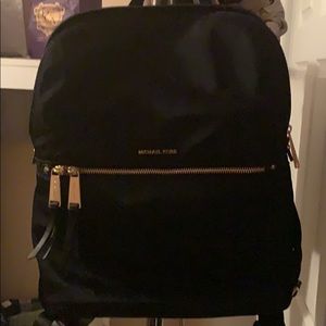 Michael Kors Navy Nylon Backpack